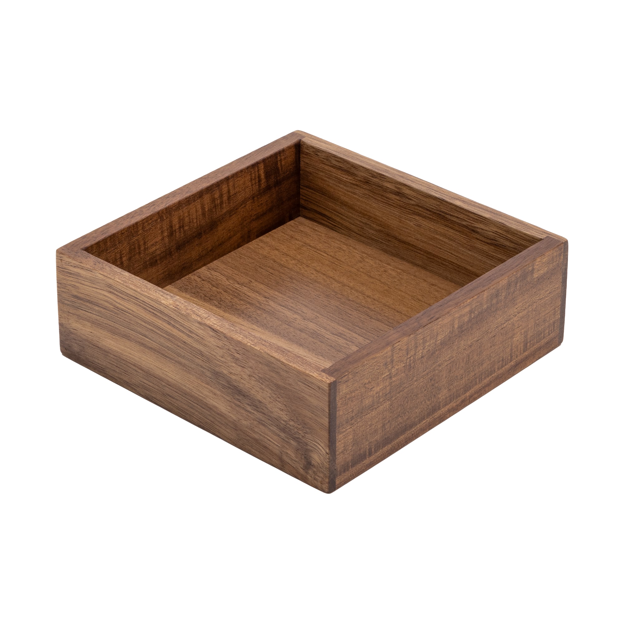 Seville Classics 6" x 6" x 2" Acacia Wood Drawer Organizer